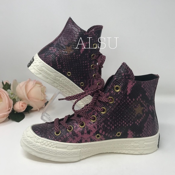 Converse Chuck 70 High Top Leather Vintage Wine W - Picture 2 of 9